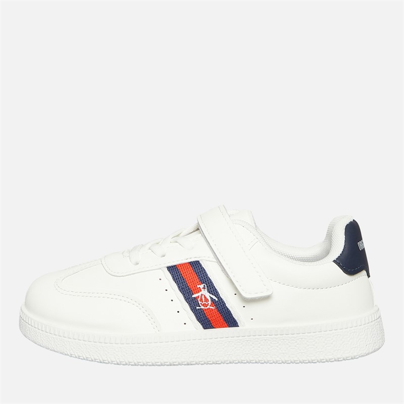 Original Penguin Infant Boys Soop Velcro Trainers White