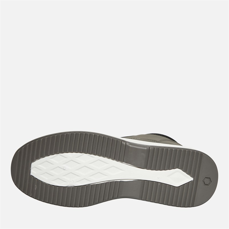 Original Penguin Mens Furrow Hi-Top Trainers Charcoal