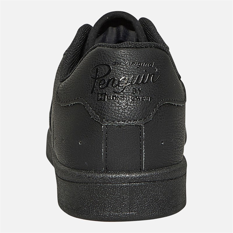 Original Penguin Junior Boys Marble Lace-Up Trainers Black/Black