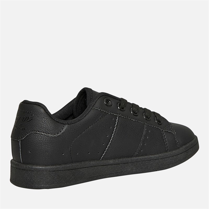 Original Penguin Junior Boys Marble Lace-Up Trainers Black/Black