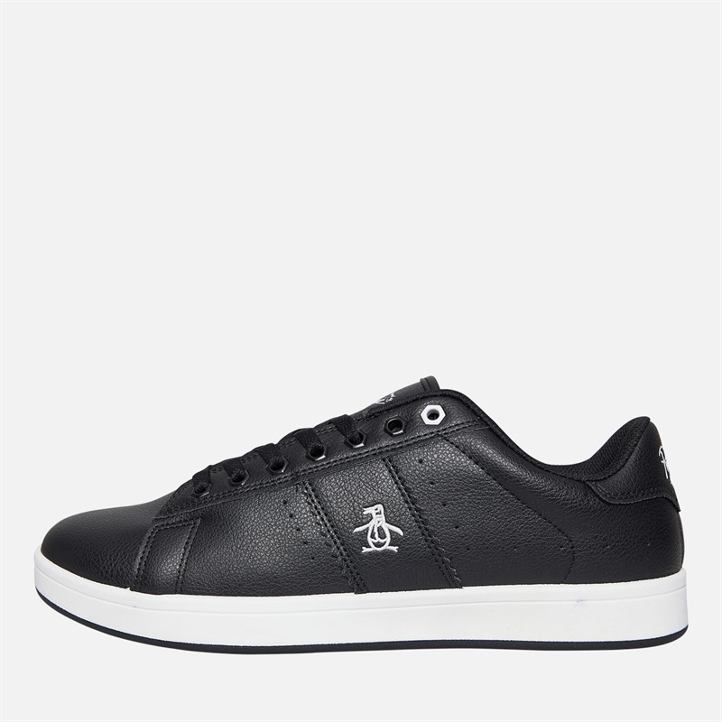 Original Penguin Mens Steadman Trainers Black/White