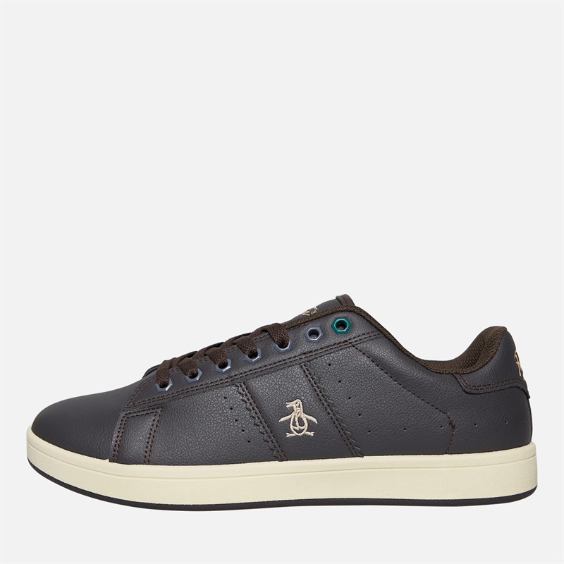 Original Penguin Mens Steadman Trainers Brown - Size 6