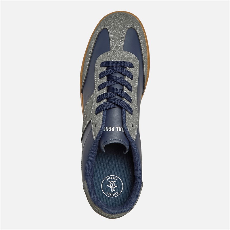 Original Penguin Mens Giovanni Trainers Charcoal/Navy