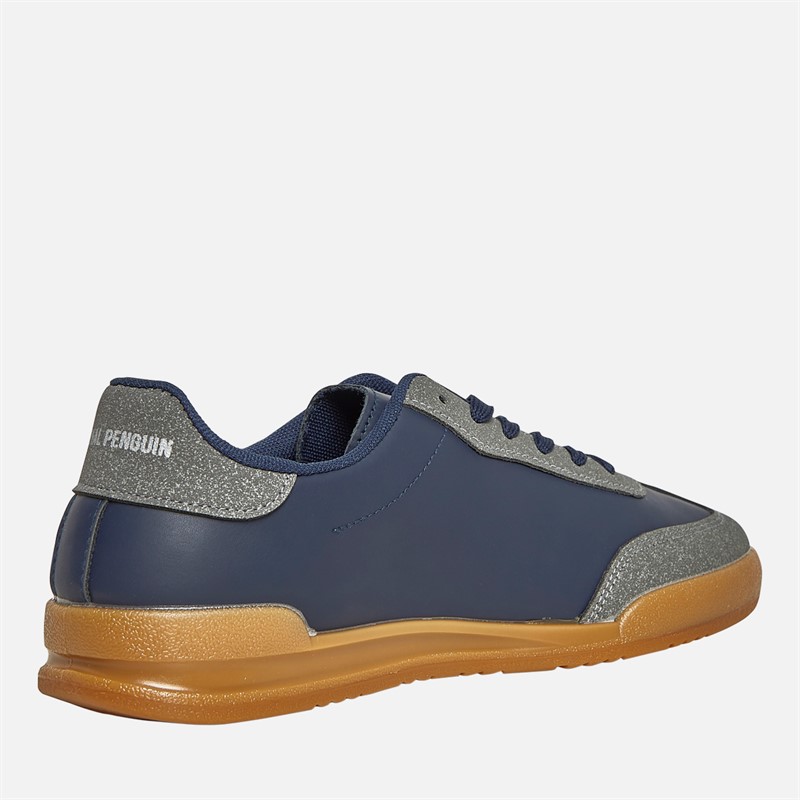 Original Penguin Mens Giovanni Trainers Charcoal/Navy