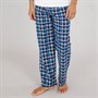 Original Penguin Mens Super Soft Checked Lounge Pants Dark Blue/French Blue