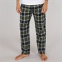 Original Penguin Mens Brushed Flannel Lounge Pants Black/Khaki