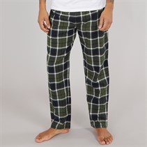 Original Penguin Mens Brushed Flannel Lounge Pants Black/Khaki