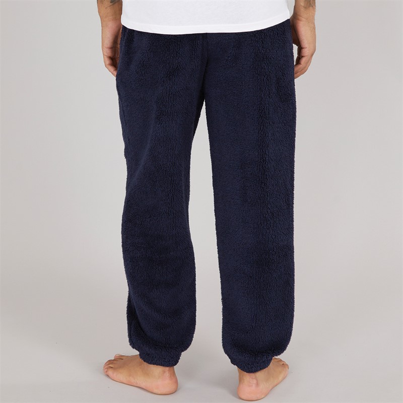 Original Penguin Mens Marled Fleece Lounge Pants Navy Marl