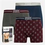 Original Penguin Mens Three Pack Boxer Trunks Pete/Charcoal
