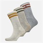 Original Penguin Mens Three Pack Casual Sport Socks Grey