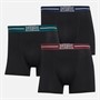 Original Penguin Mens Three Pack Boxers Black/Teal