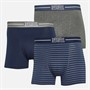 Original Penguin Mens Three Pack Boxers Stripe/Grey/Blue