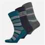 Original Penguin Mens Three Pack Design Ankle Socks Navy