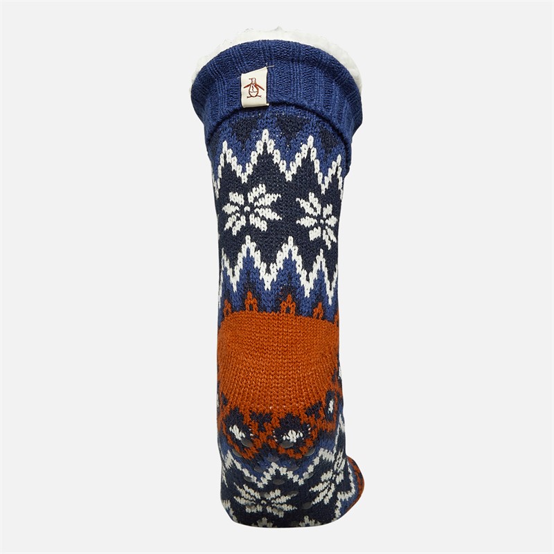 Original Penguin Mens Slipper Socks Navy