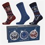 Original Penguin Mens Three Pack Socks With Gift Box Navy