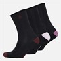 Original Penguin Womens Three Pack Roll Top Ankle Socks Multi