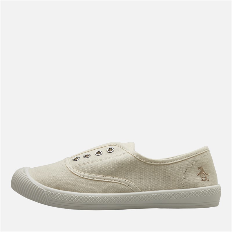 Original Penguin Womens Anita Canvas Pumps Off White
