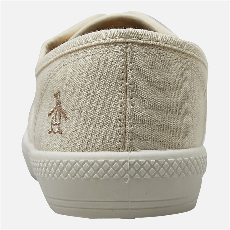 Original Penguin Womens Anita Canvas Pumps Off White