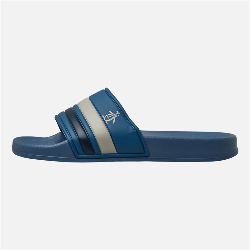 Original Penguin Mens Pier Retro Sliders Copen Blue