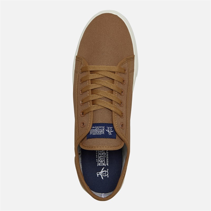 Original Penguin Mens Sparton Canvas Pumps Tan