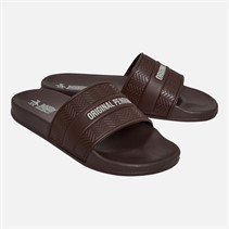 Original Penguin Mens Paradise Sliders olate Choc