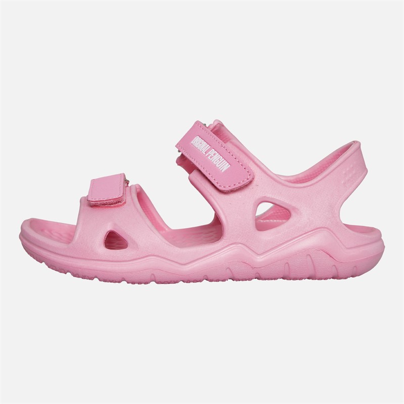 Original Penguin Girls Dipper Ankle Strap Sandals Pink