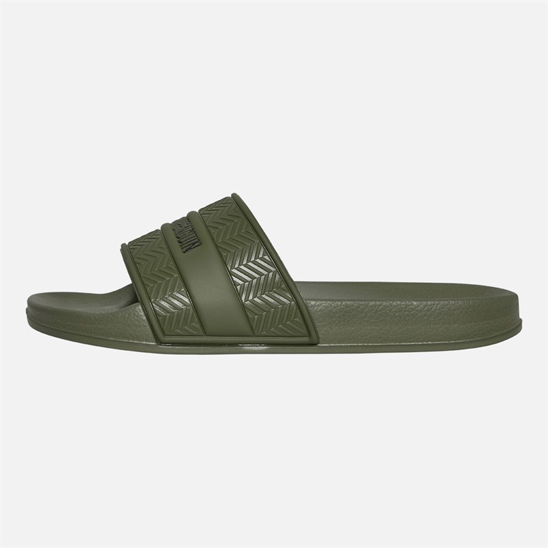 Original Penguin Mens Paradise Sliders Khaki