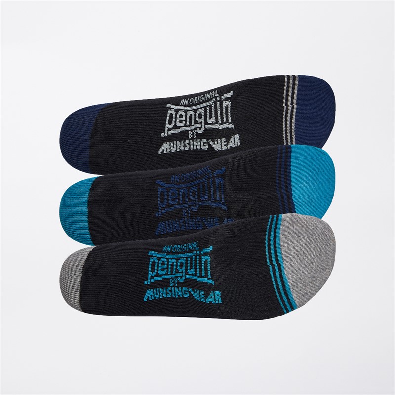Original Penguin Mens Three Pack Socks Black