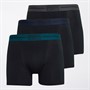 Original Penguin Mens Three Pack Penguin Trunks Black/Grey