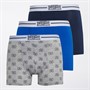 Original Penguin Mens Three Pack Penguin Trunks Navy