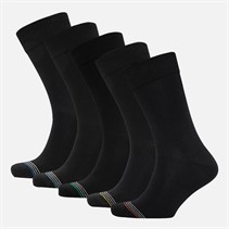 Original Penguin Mens Five Pack Socks Black