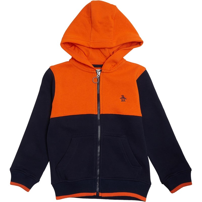 À Sweat Capuche Original Garçon Penguin Orange Colour Block dBWCorxe
