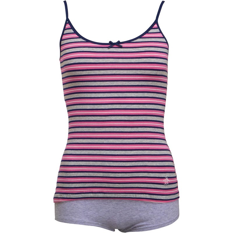 Buy Original Penguin Womens Vest & Boxer Shorts Set Striped