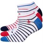 Original Penguin Damen Trainer Liner Socken Mehrfarbige Streifen