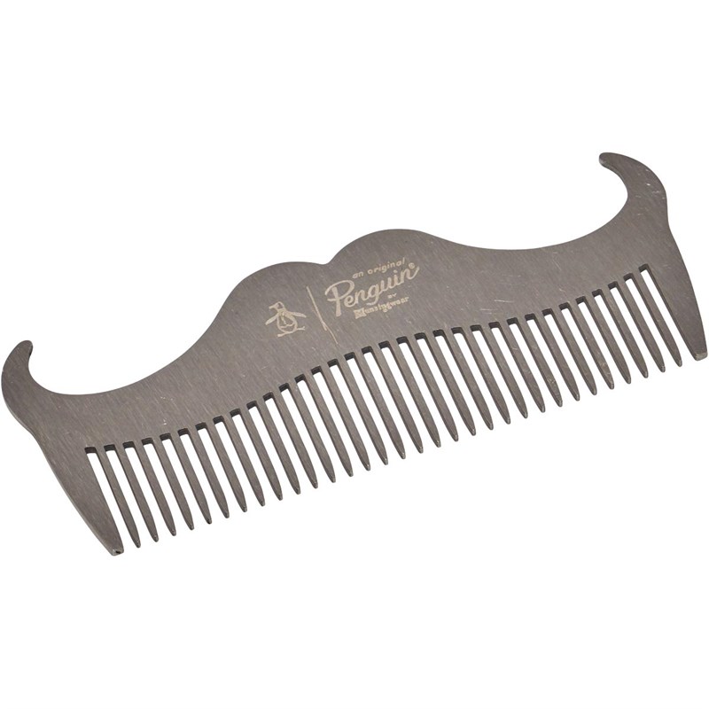 Buy Original Penguin Mens Mustache Shaped Comb Silver