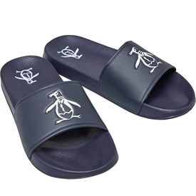 Buy Original Penguin Mens Pier Slides Navy