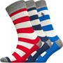 Original Penguin Chaussettes Rugby Homme Rayures Multicolores