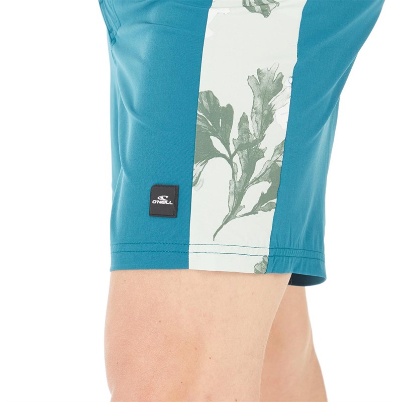 O'Neill Mens Origin Panel Swim Shorts Blue Coral