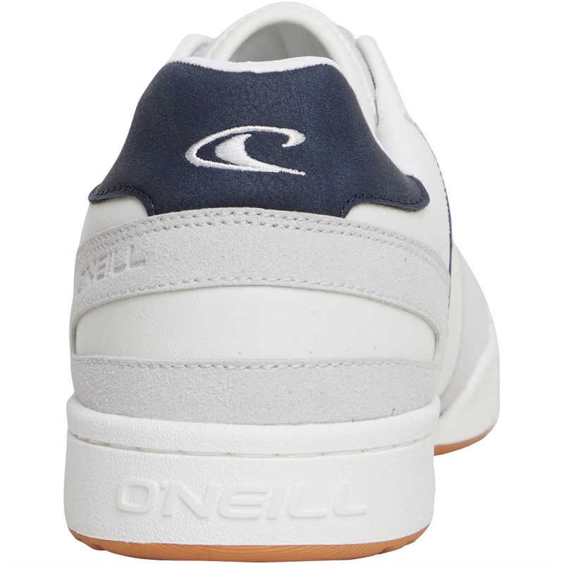 O'Neill Mens Hobson Low Trainers Bright White