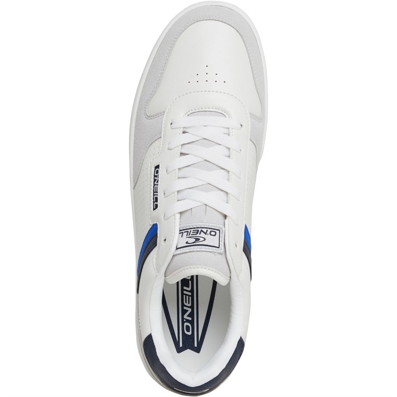 O'Neill Mens Hobson Low Trainers Bright White