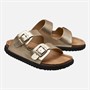 O'Neill Girls Haleiwa Double Buckle Sliders Gold