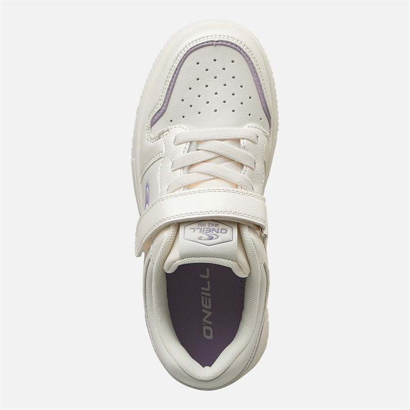 O'Neill Girls Delilah Trainers Off White/Light Silver Off White/ Light Silver