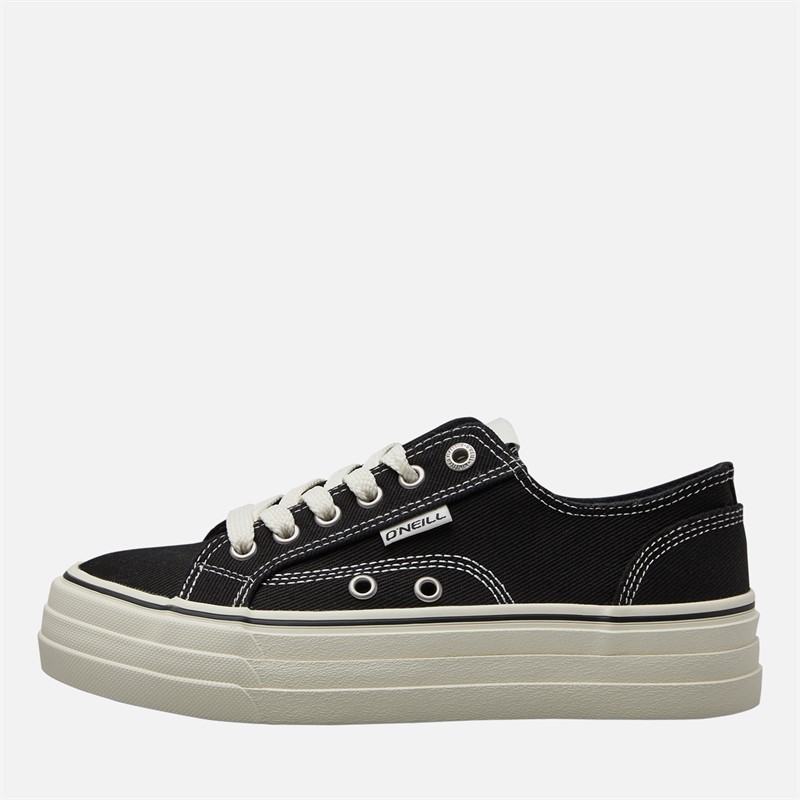 O'Neill Womens Copa Chunky Canvas Trainers Black