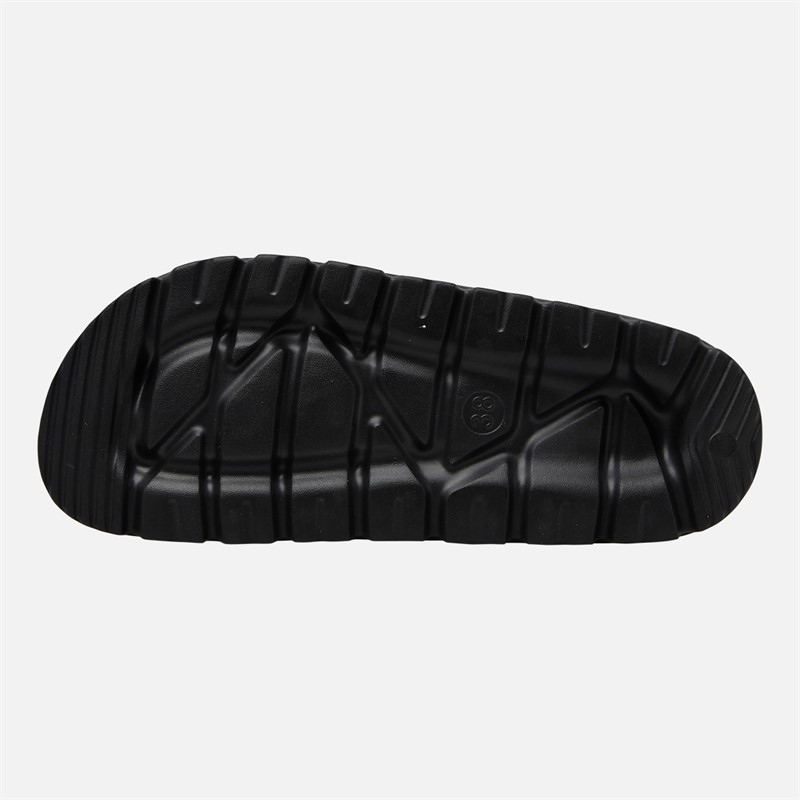 O'Neill Womens Sunset Double Buckle Sliders Black