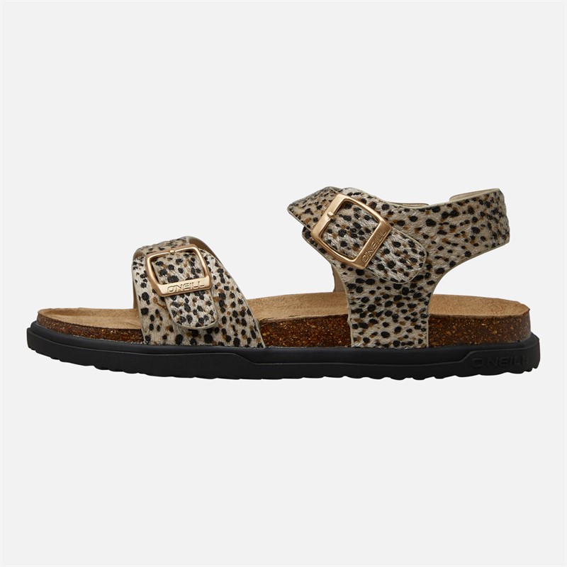 O'Neill Girls Polly Ankle Strap Sandals Leopard