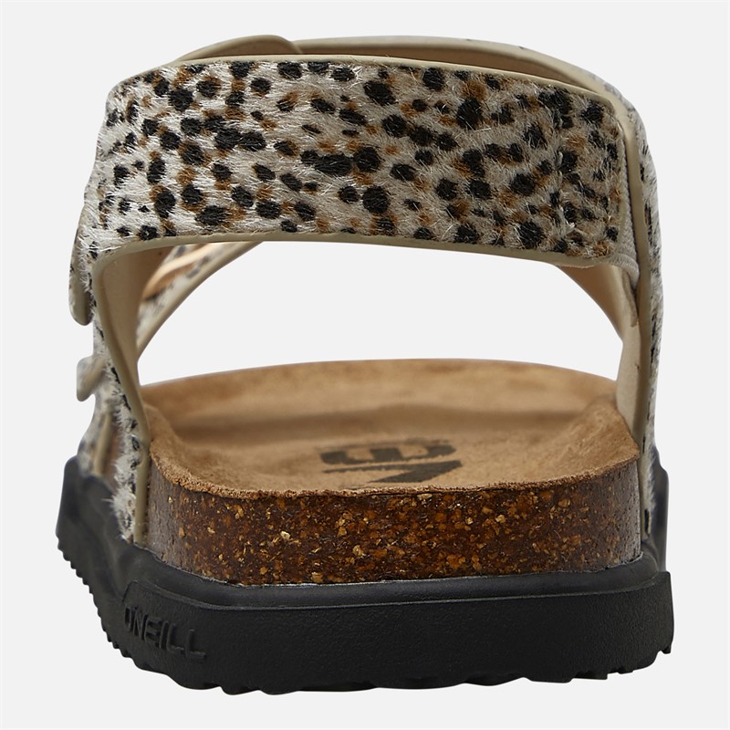 O'Neill Girls Polly Ankle Strap Sandals Leopard
