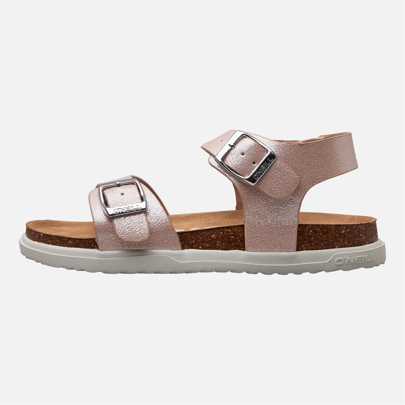 O'Neill Girls Polly Ankle Strap Sandals Peach Whip