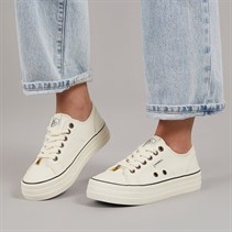 O'Neill Womens Copa Chunky Canvas Trainers Off White