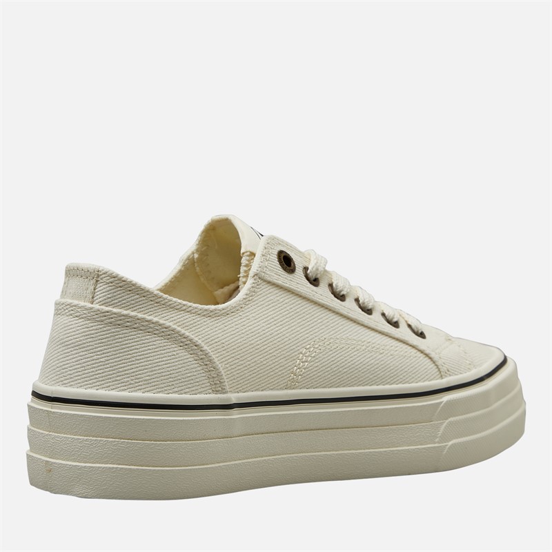 O'Neill Womens Copa Chunky Canvas Trainers Off White