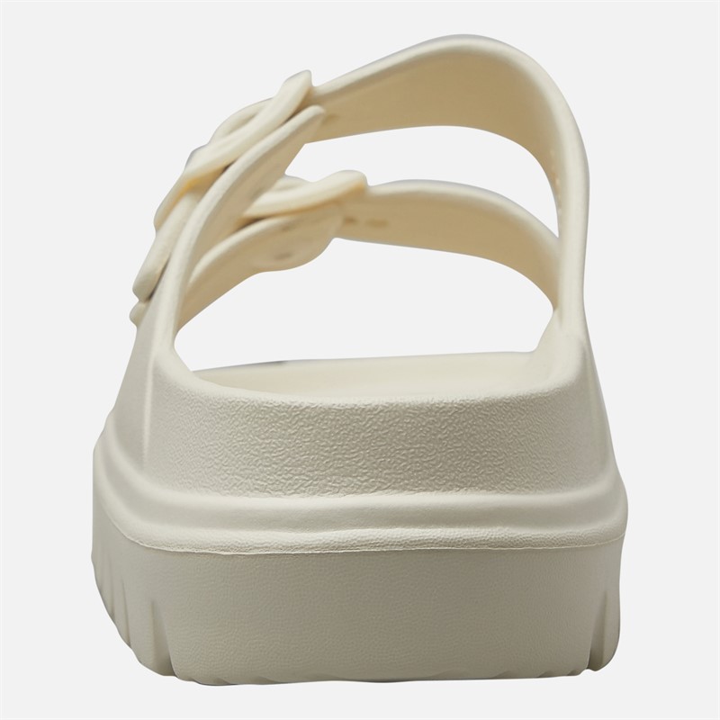 O'Neill Womens Sunset Double Buckle Sliders Whitecap Gray